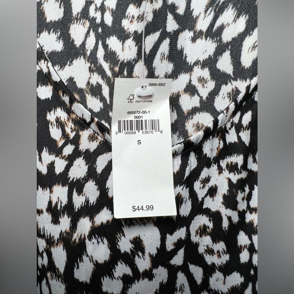 Banana Republic Leopard Dress Top Size S - Picture 4 of 5
